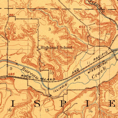 United States Geological Survey Hennepin, IL (1911, 62500-Scale) digital map