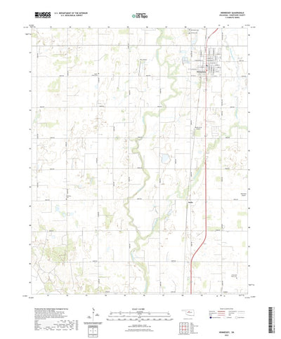 United States Geological Survey Hennessey, OK (2022, 24000-Scale) digital map
