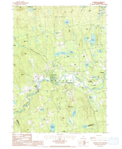United States Geological Survey Henniker, NH (1987, 24000-Scale) digital map