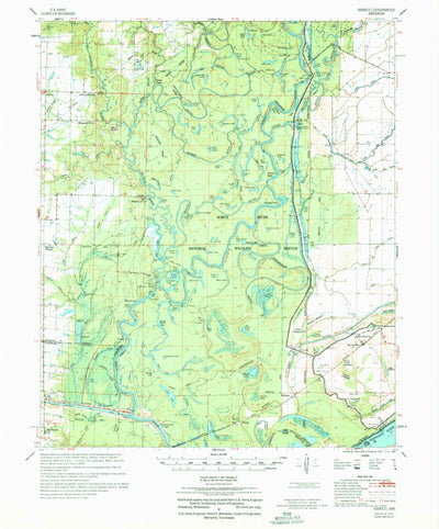 United States Geological Survey Henrico, AR-MS (1970, 62500-Scale) digital map