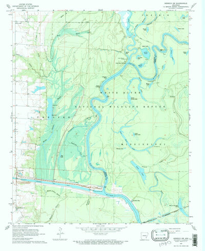 United States Geological Survey Henrico SW, AR (1967, 24000-Scale) digital map
