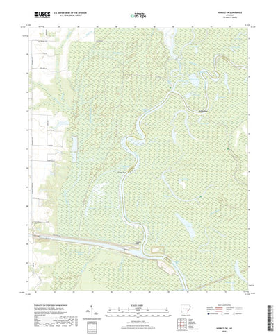 United States Geological Survey Henrico SW, AR (2020, 24000-Scale) digital map