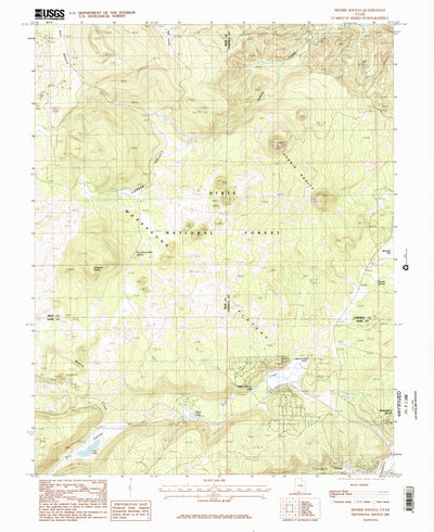United States Geological Survey Henrie Knolls, UT (1985, 24000-Scale) digital map