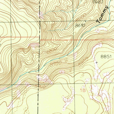 United States Geological Survey Henrie Knolls, UT (1985, 24000-Scale) digital map