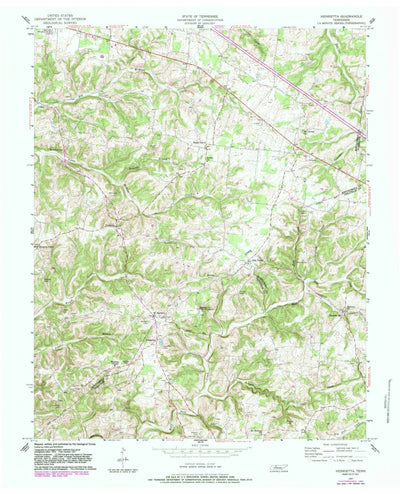 United States Geological Survey Henrietta, TN (1957, 24000-Scale) digital map