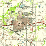 United States Geological Survey Henrietta, TX-OK (1956, 62500-Scale) digital map