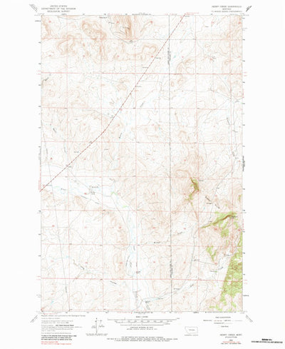 United States Geological Survey Henry Creek, MT (1963, 24000-Scale) digital map