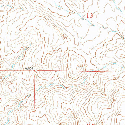United States Geological Survey Henry Creek, MT (1963, 24000-Scale) digital map