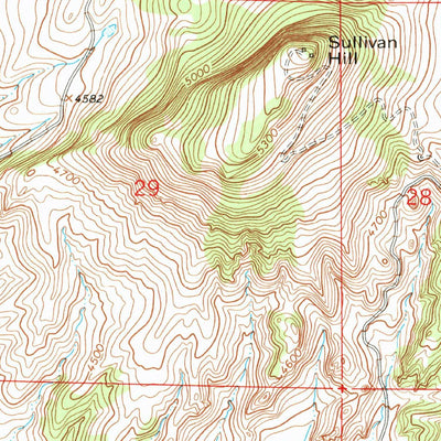 United States Geological Survey Henry Creek, MT (1963, 24000-Scale) digital map