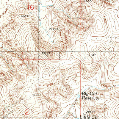 United States Geological Survey Henry Gulch, OR (1988, 24000-Scale) digital map