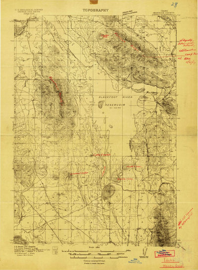 United States Geological Survey Henry, ID (1914, 48000-Scale) digital map