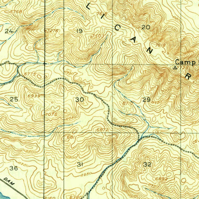 United States Geological Survey Henry, ID (1916, 62500-Scale) digital map