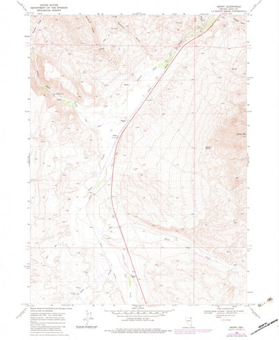 United States Geological Survey Henry, NV (1968, 24000-Scale) digital map