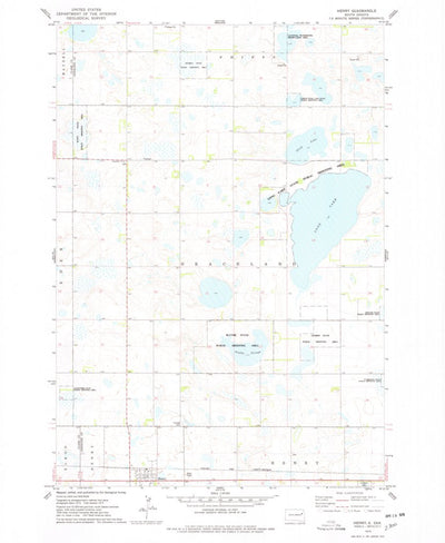 United States Geological Survey Henry, SD (1973, 24000-Scale) digital map