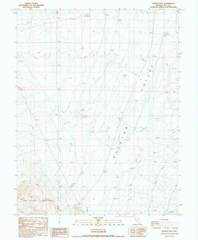United States Geological Survey Henrys Well, NV (1987, 24000-Scale) digital map