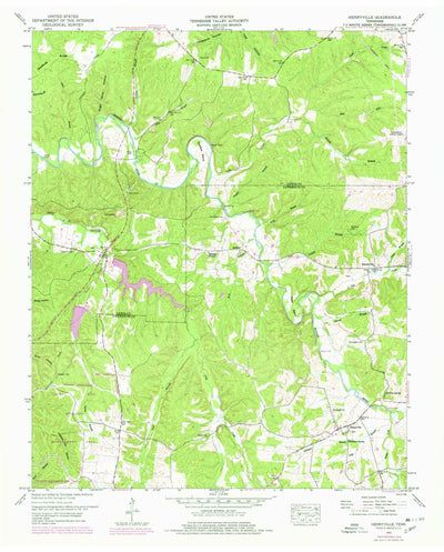 United States Geological Survey Henryville, TN (1951, 24000-Scale) digital map