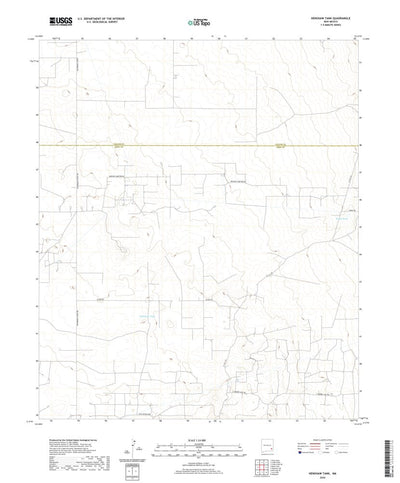 United States Geological Survey Henshaw Tank, NM (2020, 24000-Scale) digital map