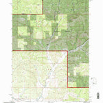 United States Geological Survey Hensley Butte, OR (1992, 24000-Scale) digital map