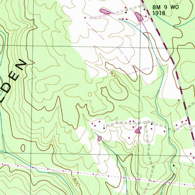 United States Geological Survey Henson Gap, TN (1946, 24000-Scale) digital map