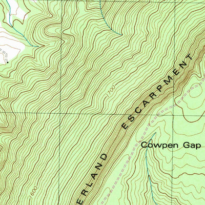 United States Geological Survey Henson Gap, TN (1946, 24000-Scale) digital map