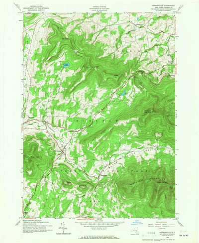 United States Geological Survey Hensonville, NY (1945, 24000-Scale) digital map