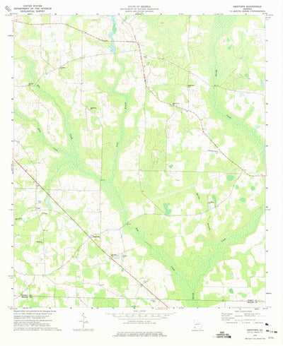 United States Geological Survey Hentown, GA (1973, 24000-Scale) digital map