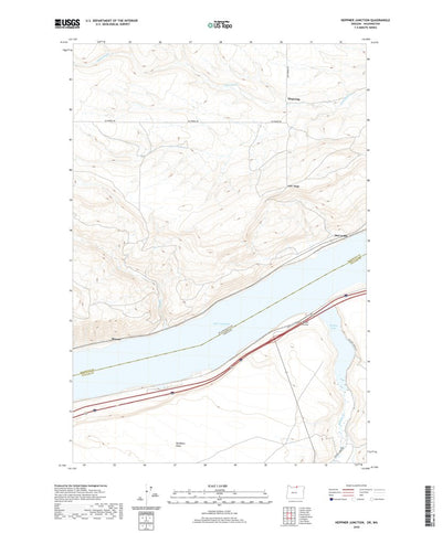 United States Geological Survey Heppner Junction, OR (2020, 24000-Scale) digital map