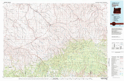 United States Geological Survey Heppner, OR (1981, 100000-Scale) digital map
