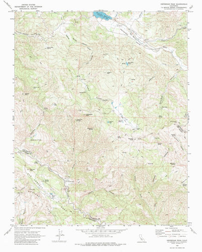 United States Geological Survey Hepsedam Peak, CA (1969, 24000-Scale) digital map