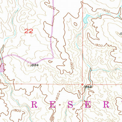 United States Geological Survey Herbert Creek SE, SD (1956, 24000-Scale) digital map