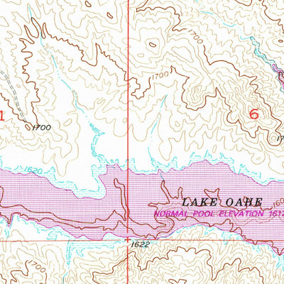 United States Geological Survey Herbert Creek SE, SD (1956, 24000-Scale) digital map