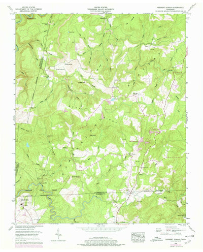 United States Geological Survey Herbert Domain, TN (1956, 24000-Scale) digital map