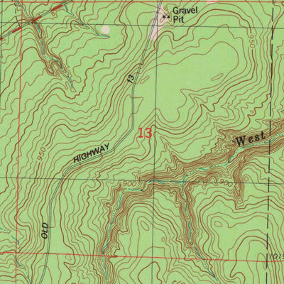 United States Geological Survey Herbster, WI (1984, 24000-Scale) digital map