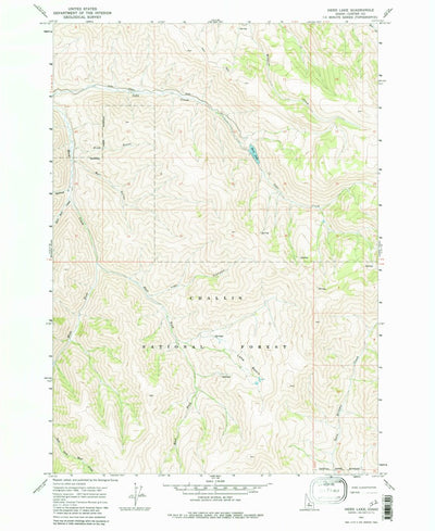 United States Geological Survey Herd Lake, ID (1967, 24000-Scale) digital map