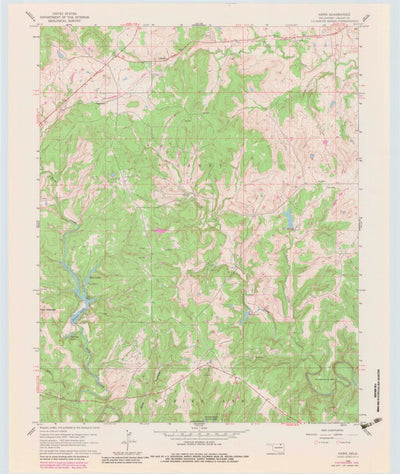 United States Geological Survey Herd, OK (1960, 24000-Scale) digital map