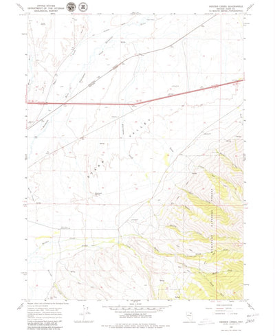 United States Geological Survey Herder Creek, NV (1967, 24000-Scale) digital map