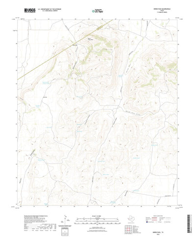 United States Geological Survey Herds Pass, TX (2022, 24000-Scale) digital map
