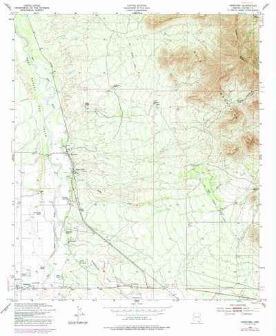 United States Geological Survey Hereford, AZ (1952, 24000-Scale) digital map