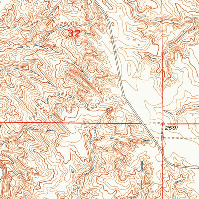 United States Geological Survey Hereford NE, SD (1953, 24000-Scale) digital map