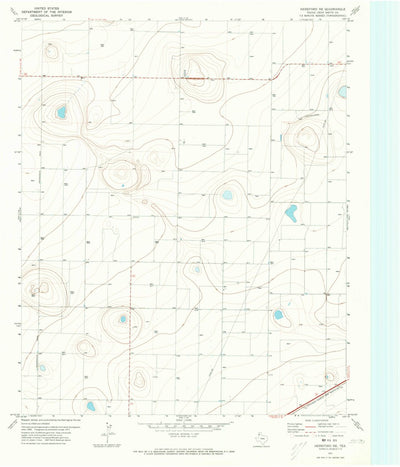 United States Geological Survey Hereford NE, TX (1971, 24000-Scale) digital map