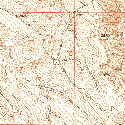 United States Geological Survey Hereford SE, SD (1953, 24000-Scale) digital map