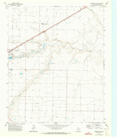 United States Geological Survey Hereford SE, TX (1971, 24000-Scale) digital map