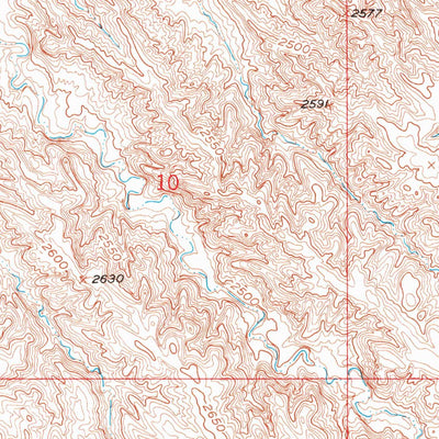 United States Geological Survey Hereford SW, SD (1953, 24000-Scale) digital map