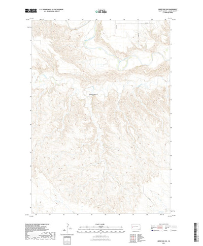 United States Geological Survey Hereford SW, SD (2021, 24000-Scale) digital map