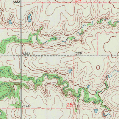 United States Geological Survey Herington, KS (1972, 24000-Scale) digital map