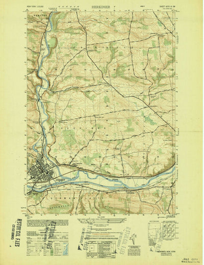 United States Geological Survey Herkimer, NY (1949, 25000-Scale) digital map