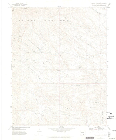 United States Geological Survey Herlick Canyon, CO (1971, 24000-Scale) digital map