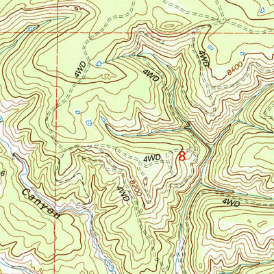 United States Geological Survey Herlick Canyon, CO (1994, 24000-Scale) digital map