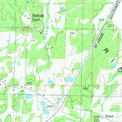 United States Geological Survey Herman, AR (1980, 24000-Scale) digital map