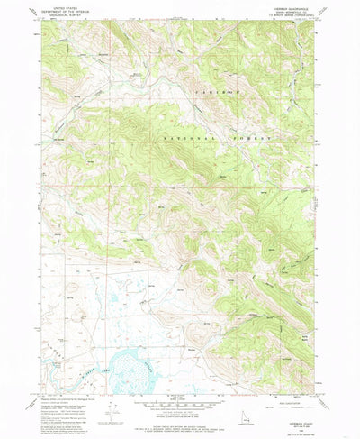United States Geological Survey Herman, ID (1966, 24000-Scale) digital map